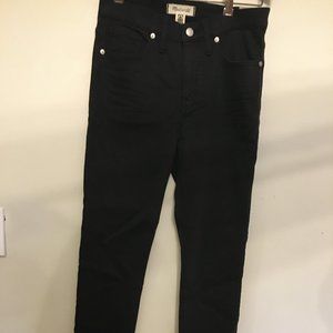 Madewell Black Fair Trade 9" Rise Skinny Jean NWT